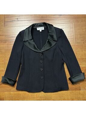 St John Evening By Marie Gray Jacket 4 Black Quiet Luxury Wealth Money Chic Glam